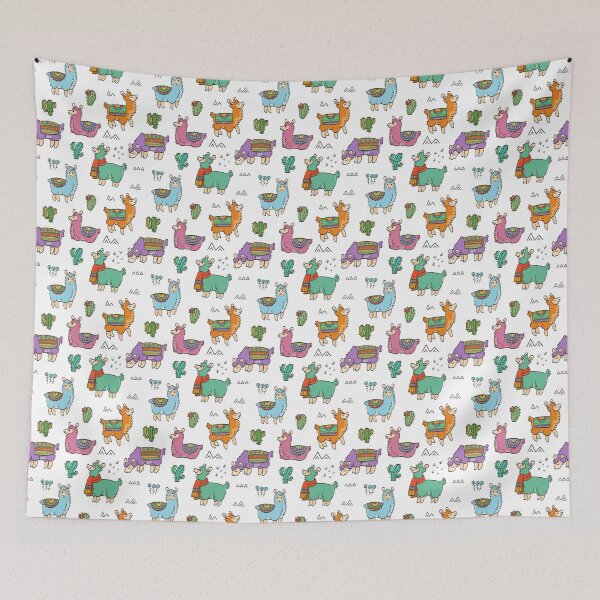 Item preview, Cute Multicolor Llama Pattern designed and sold by LittleFunky79.