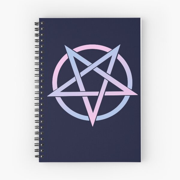 Item preview, Colorful Pentacle Pentagram Pink and Blue designed and sold by AlasAHintStudio.