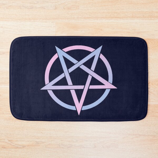 Item preview, Colorful Pentacle Pentagram Pink and Blue designed and sold by AlasAHintStudio.