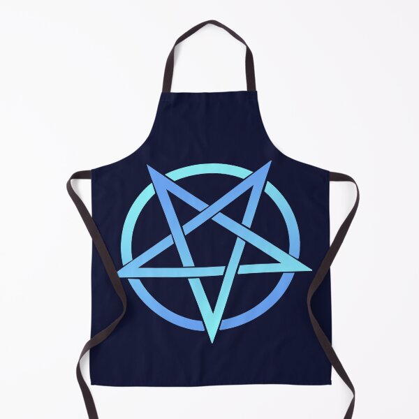 Item preview, Colorful Pentacle Pentagram Icy Blues designed and sold by AlasAHintStudio.