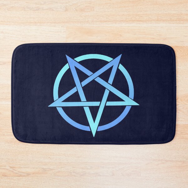 Item preview, Colorful Pentacle Pentagram Icy Blues designed and sold by AlasAHintStudio.