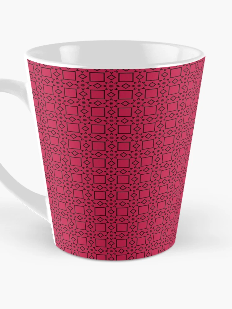 Thumbnail 3 of 4, Coffee Mug, Pink Color Pattern Design designed and sold by Ovrostore.