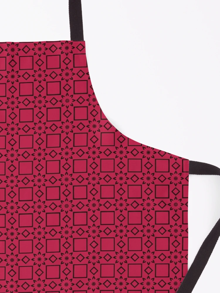 Thumbnail 3 of 6, Apron, Pink Color Pattern Design designed and sold by Ovrostore.