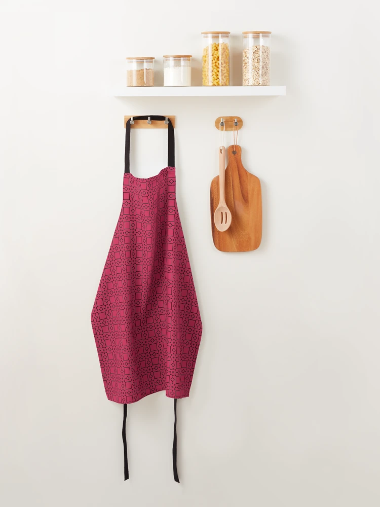 Thumbnail 4 of 6, Apron, Pink Color Pattern Design designed and sold by Ovrostore.