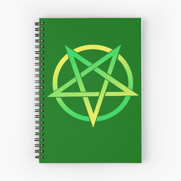 Item preview, Colorful Pentacle Pentagram Green Yellow designed and sold by AlasAHintStudio.