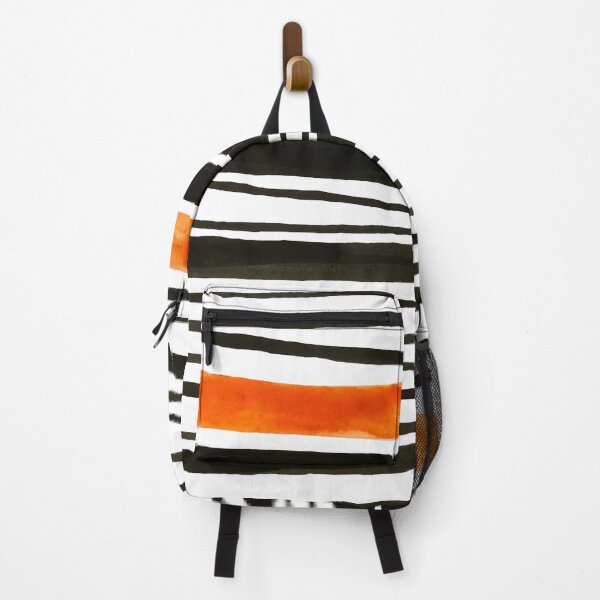 Item preview, orange and black painted stripes designed and sold by Lemontreeart63.