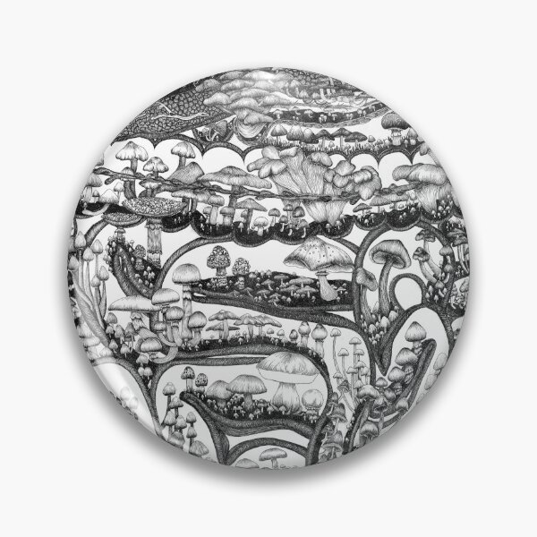 Item preview, The Mushroom Guts (B+W) designed and sold by MegTeutschel.