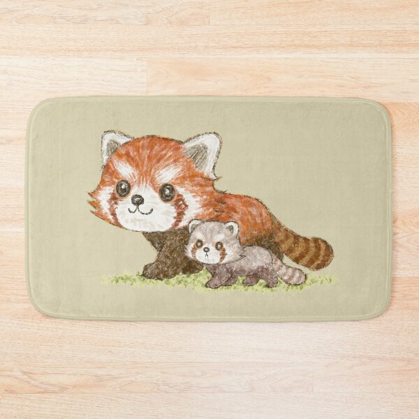 Item preview, Red panda family walking designed and sold by Toru Sanogawa.