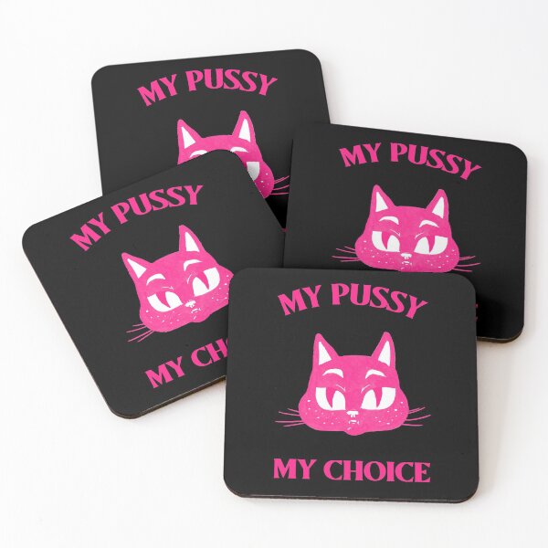 Item preview, My Pussy My Choice pink cat designed and sold by Maria N.