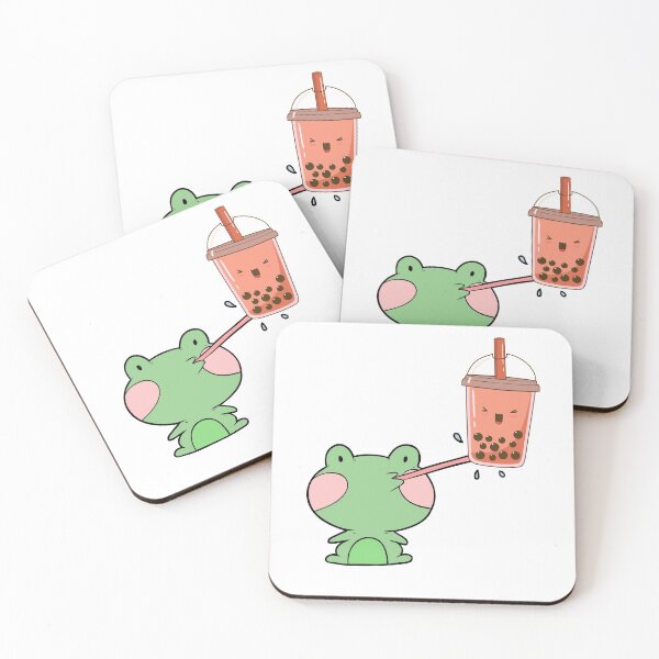 Item preview, Frogs are Boba Heads-Frog Eats Boba designed and sold by BobaHeads.