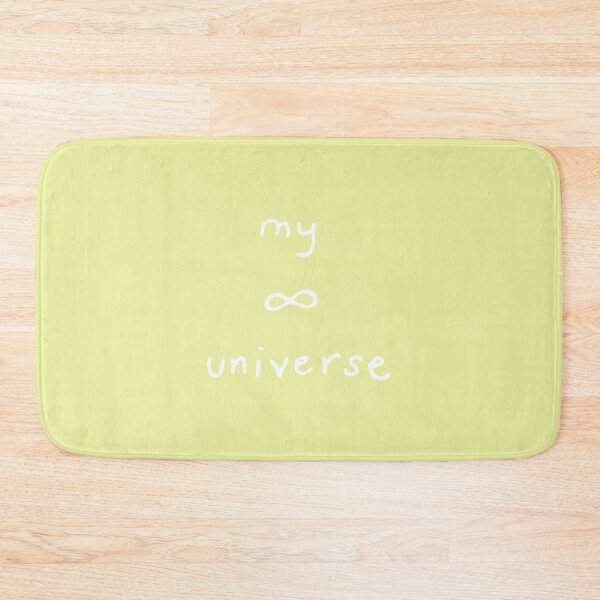 Item preview, My Universe with Infinity Symbol White Outline on Canary Yellow designed and sold by lineartdesigns.