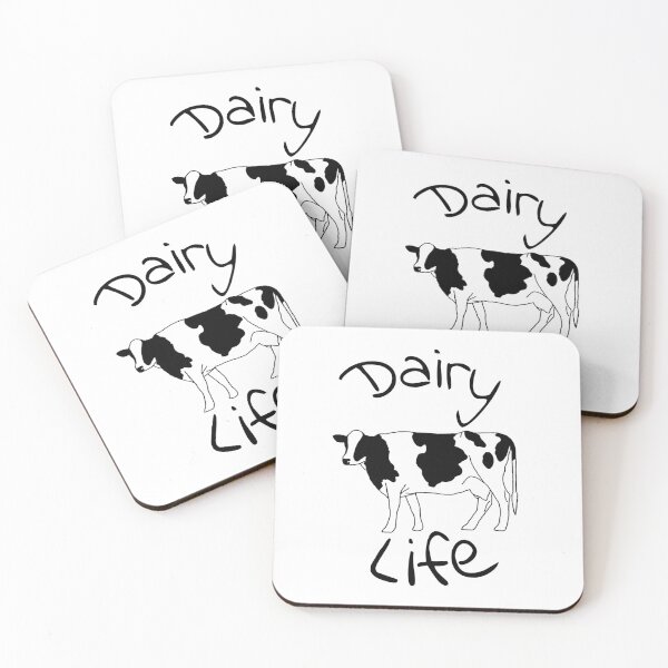 Item preview, Dairy Life Black Decal designed and sold by Ashley Gagnon.