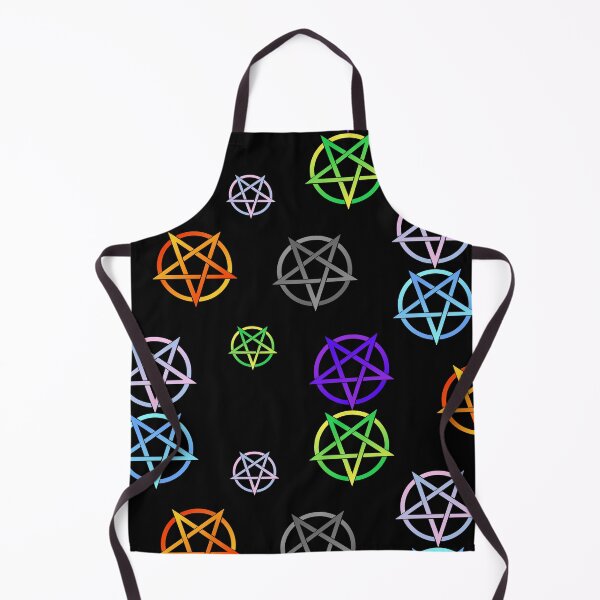 Item preview, Colorful Pentacle Pentagram Repeat Pattern Field designed and sold by AlasAHintStudio.