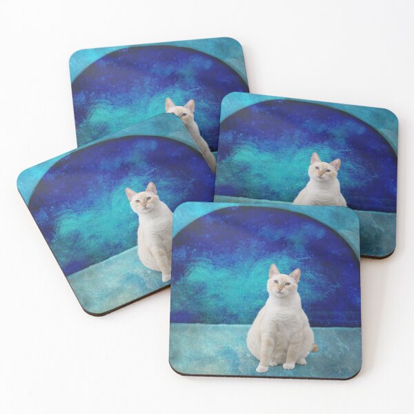 Item preview, Siamese on Blue designed and sold by Elisabeth Lucas.
