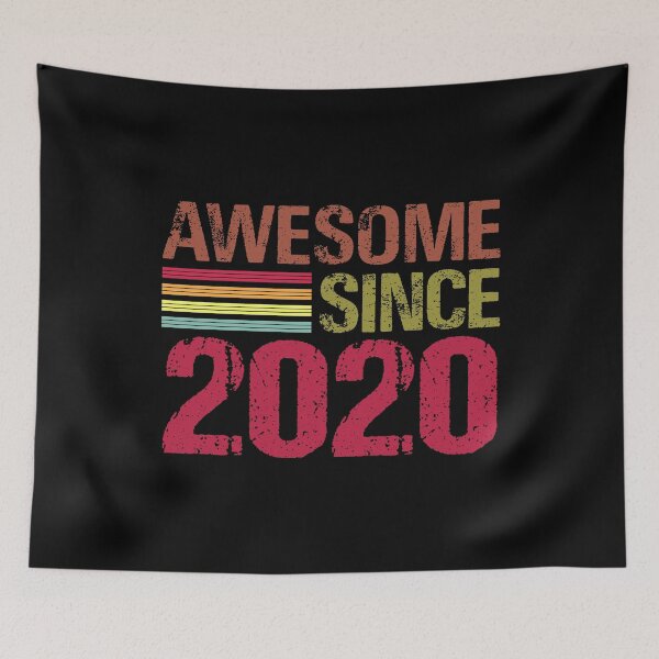 Item preview, Awesome Since 2020 Retro Vintage 1st Birthday Gift designed and sold by designbychow.
