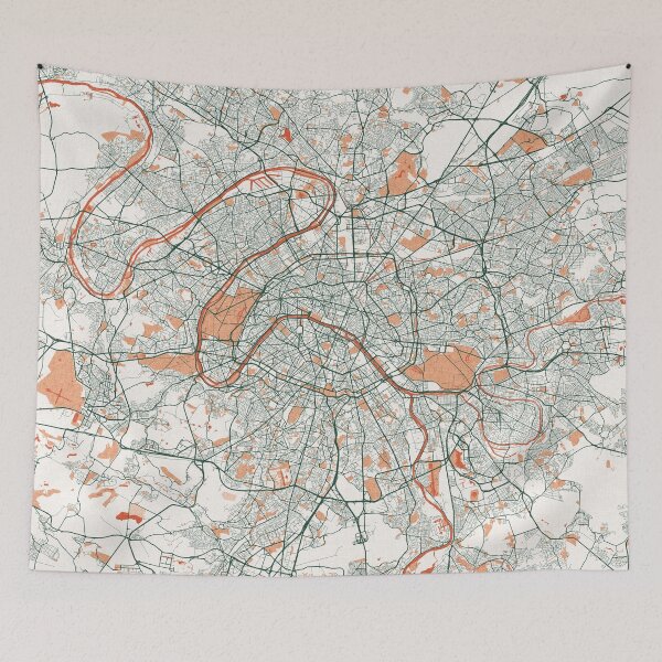 Item preview, Paris City Map of France - Bohemian designed and sold by deMAP.