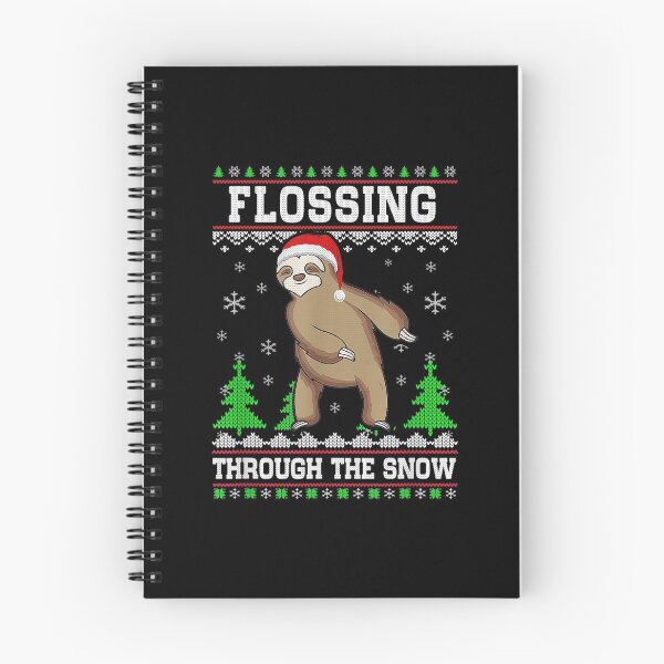 Item preview,  Funny Flossing Sloth Ugly Christmas Sweater Flossin designed and sold by maudean.
