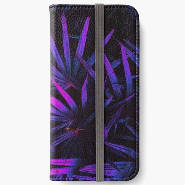 Neon Leaves iPhone Wallet