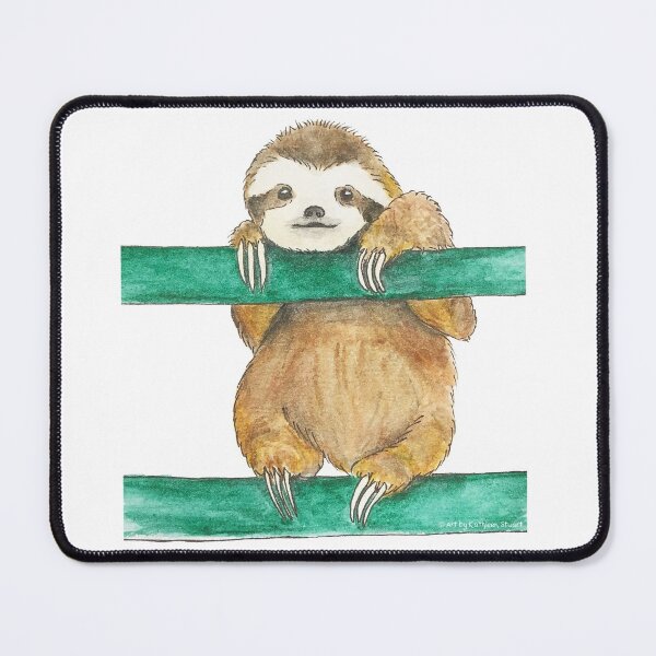 Item preview, Cute Baby Sloth - Adorabubble Watercolour designed and sold by Art by Kathleen Stuart.