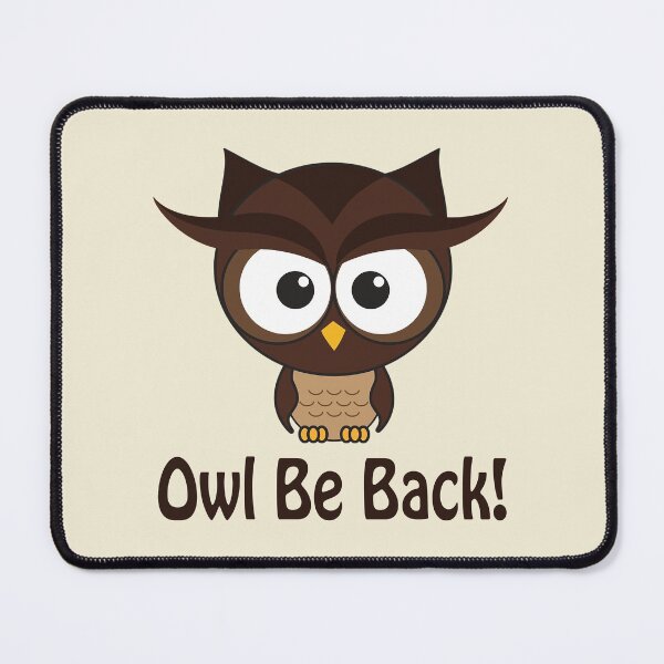 Item preview, Owl Be Back Owl designed and sold by Hedgie Designs.