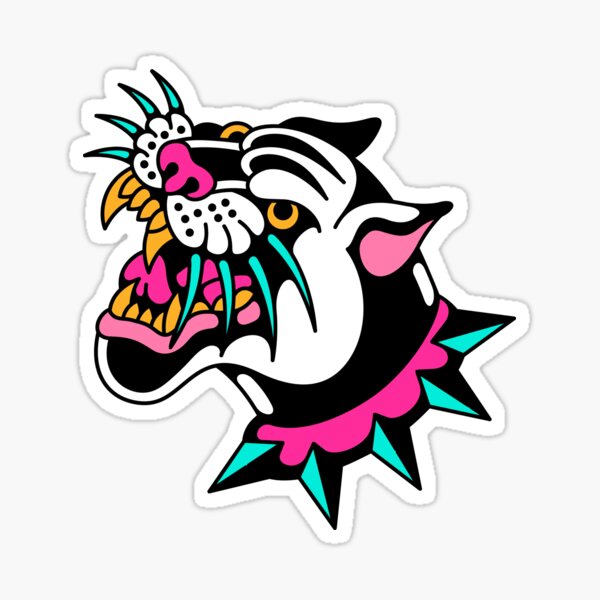 "panther cartoon" Sticker for Sale by bismillahbisaa | Redbubble