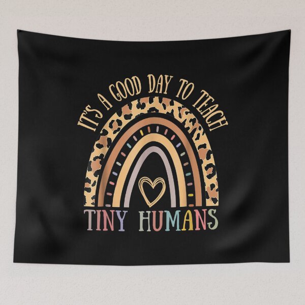 Item preview,  Its Good Day Teach Tiny Humans Leopard Rainbow Teacher designed and sold by maudean.