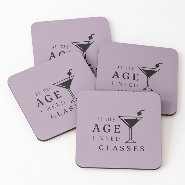 Item preview, At My Age I Need Glasses, Cocktail Day, Aging Gift,Friday Cocktail |  designed and sold by Boom-llqb.
