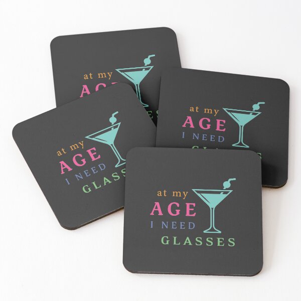 Item preview, At My Age I Need Glasses, Cocktail Day, Aging Gift,Friday Cocktail |  designed and sold by Boom-llqb.