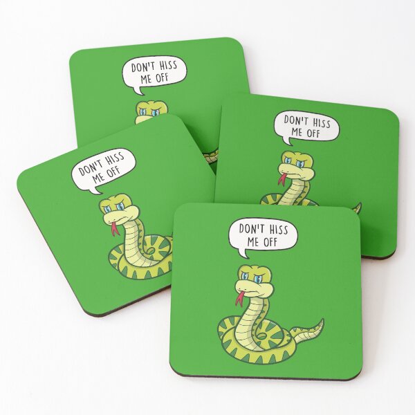 Item preview, Don't Hiss Me Off - Funny Snake Pun gift designed and sold by LEFDDesigns.