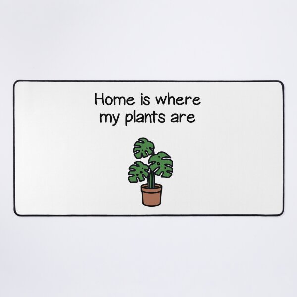 Item preview, Plant quote ”Home is where my plants are” (green) designed and sold by lisaedlund.