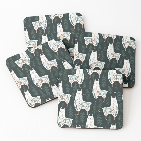 Item preview, Leaves Llama Seamless Pattern designed and sold by LittleFunky79.