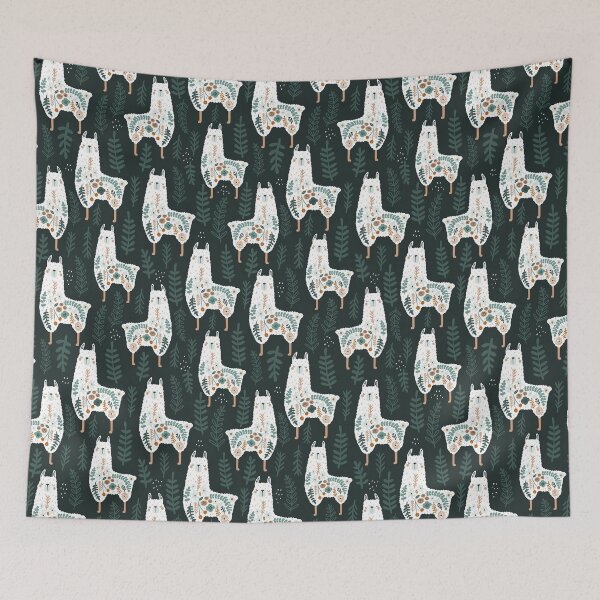 Item preview, Leaves Llama Seamless Pattern designed and sold by LittleFunky79.
