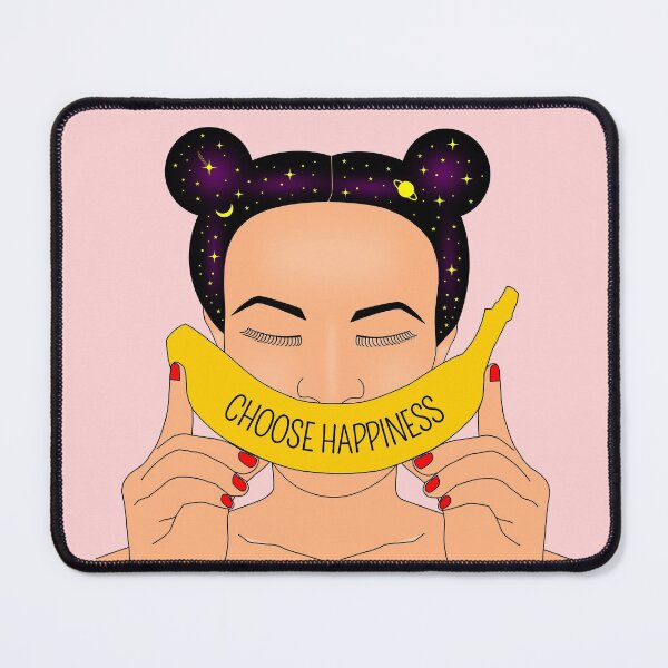 Item preview, A Cute Girl Portrait With Banana Smile designed and sold by Miss Tea Positive.