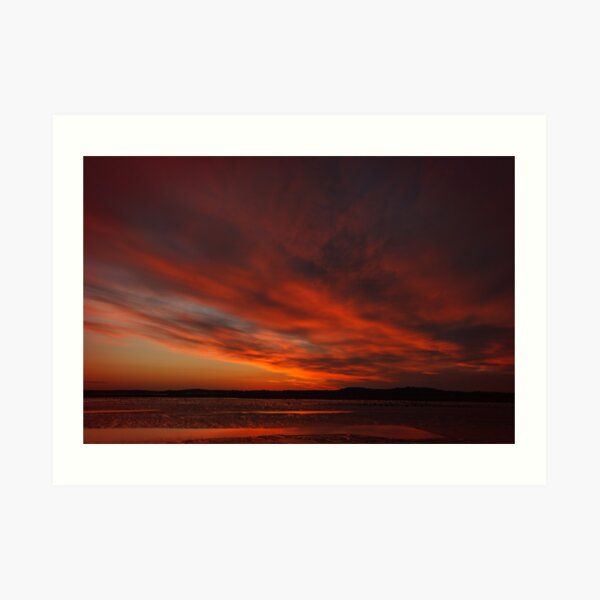 Smoldering nightfall Art Print