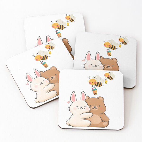 Item preview, Bunny & Bear are Boba Heads-Boba Bees designed and sold by BobaHeads.