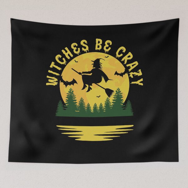Item preview, Funny Halloween Witches Be Crazy designed and sold by Fabvity.