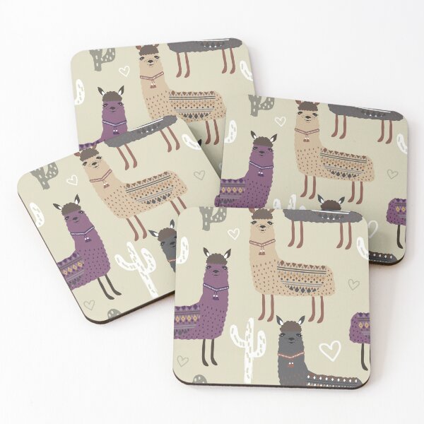 Item preview, Llama Abstract Illustration Pattern designed and sold by LittleFunky79.