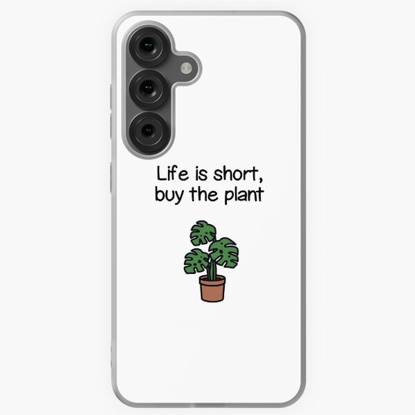 Item preview, Plant quote ”Life is short, buy the plant” (green) designed and sold by lisaedlund.