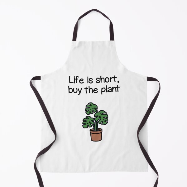 Item preview, Plant quote ”Life is short, buy the plant” (green) designed and sold by lisaedlund.