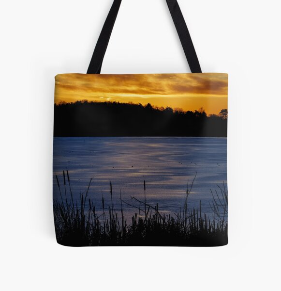Item preview, Winter cattail's golden view designed and sold by Owed To Nature.