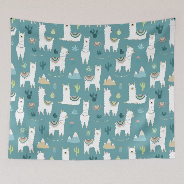 Item preview, Llama Cactus Sun Doodle Pattern designed and sold by LittleFunky79.