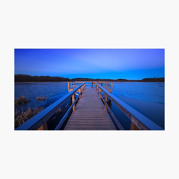 Item preview, Boardwalk to a frozen horizon designed and sold by Owed To Nature.