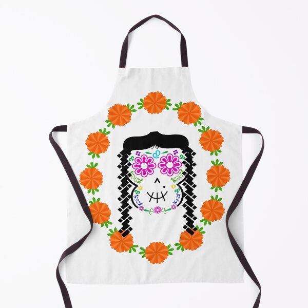 Item preview, Lady with Braids Mexican Calaverita (Skull) designed and sold by mixMixtli.