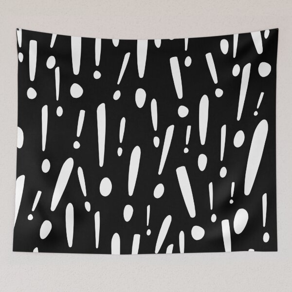 Item preview, Inverted Exclamation Point Pattern Retro Cartoon Style designed and sold by skullislandprod.
