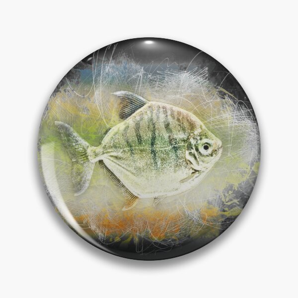 Item preview, Striped disc tetra - Metynnis fasciatus designed and sold by AquariumLutter.