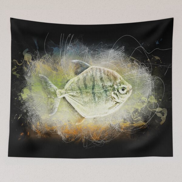 Item preview, Striped disc tetra - Metynnis fasciatus designed and sold by AquariumLutter.