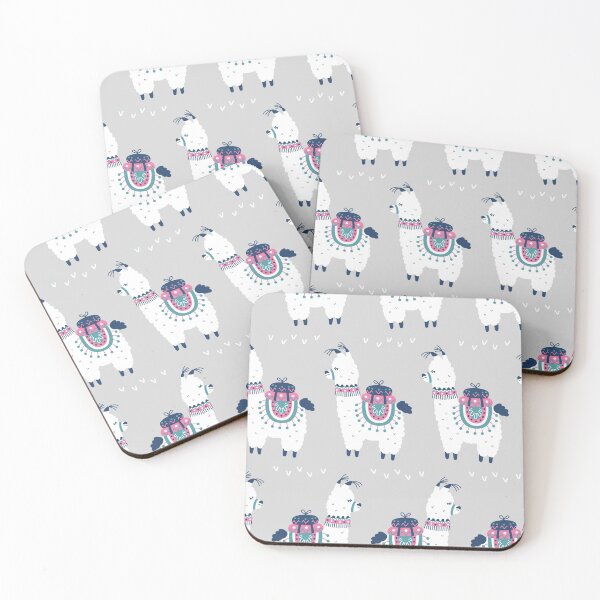 Item preview, Llama On Grey Pattern designed and sold by LittleFunky79.