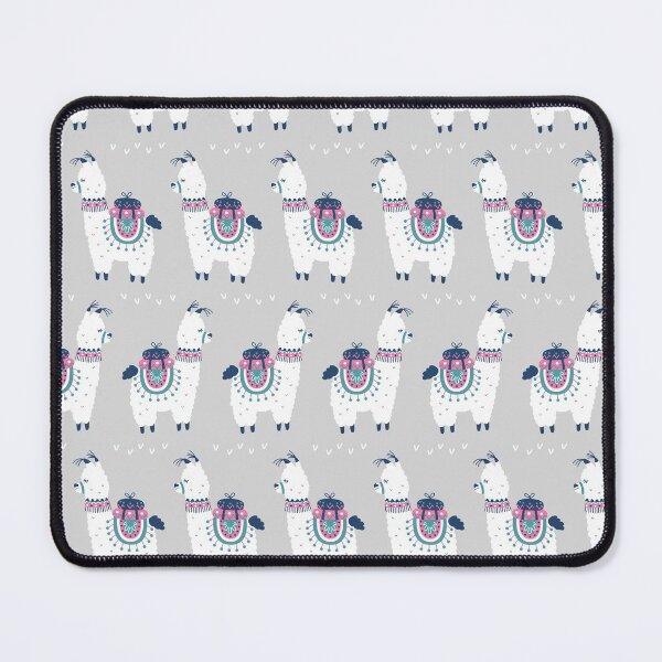 Item preview, Llama On Grey Pattern designed and sold by LittleFunky79.