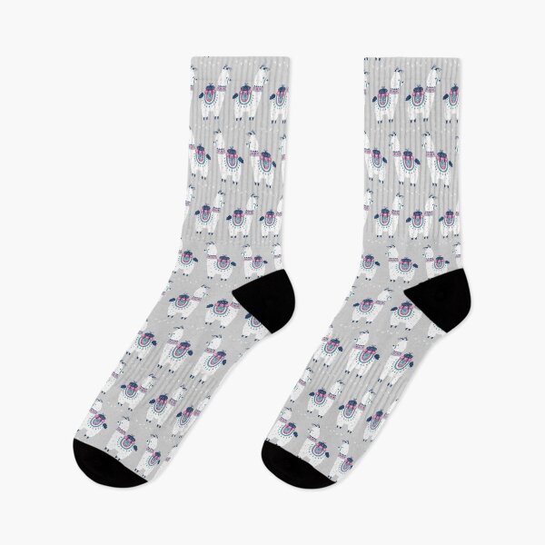 Item preview, Llama On Grey Pattern designed and sold by LittleFunky79.