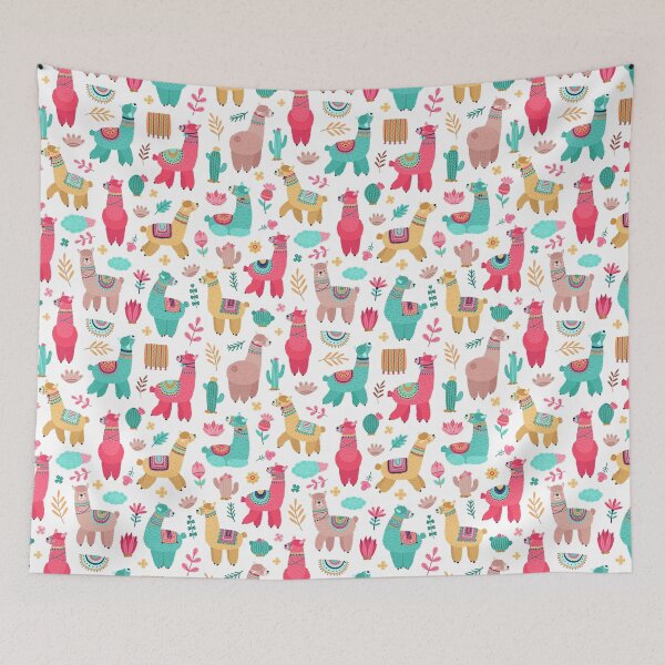 Item preview, Multicolor Llama Pattern designed and sold by LittleFunky79.